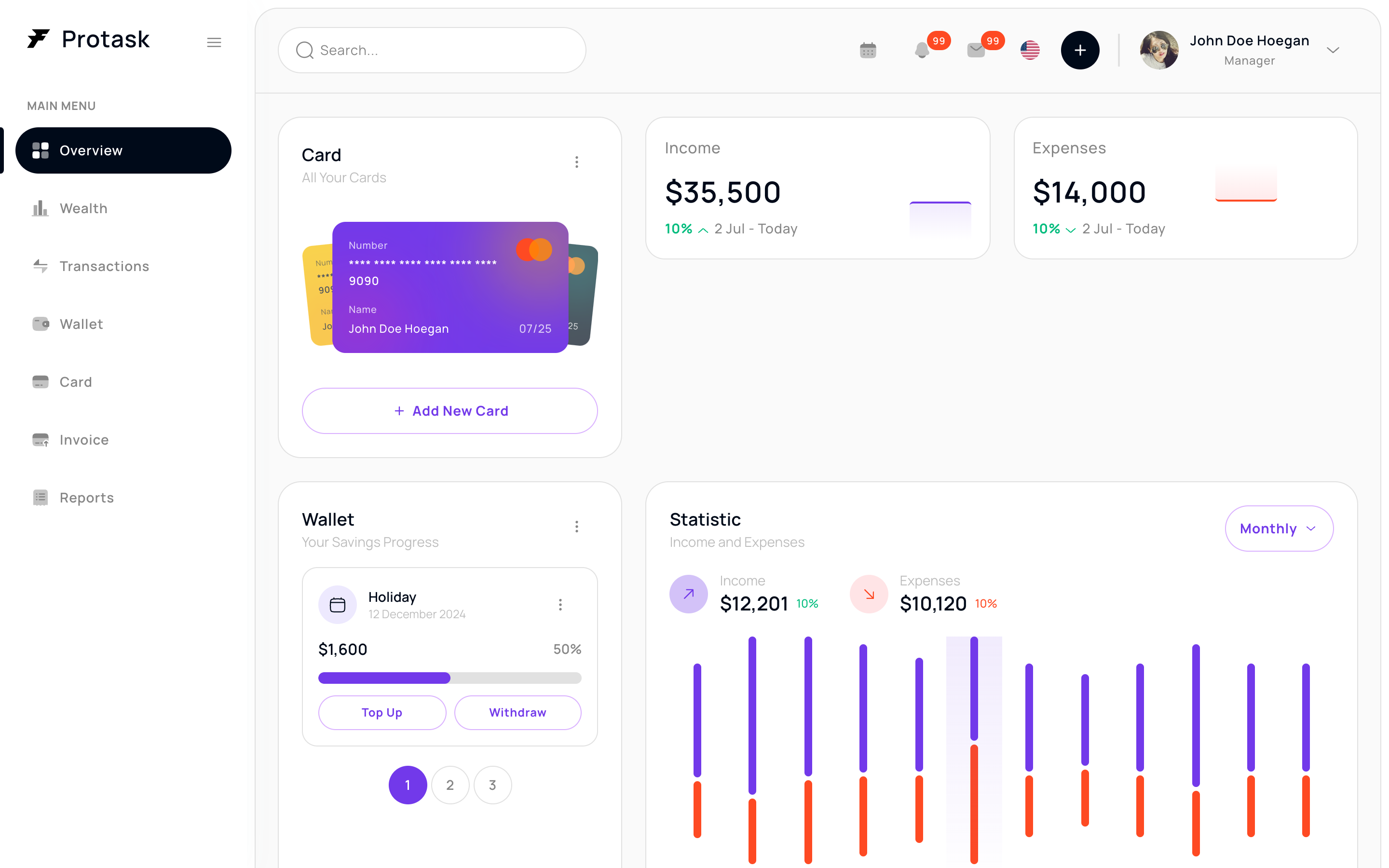 Finance · Card 中心